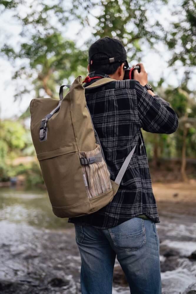 กระเป๋าเป้กันน้ำ พรีเมี่ยม FEELFREE BLUE RIDGE BACKPACK สี MOSS_7